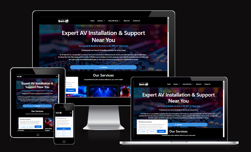 Tri State AV live sound and backline website for the New York tri-state area