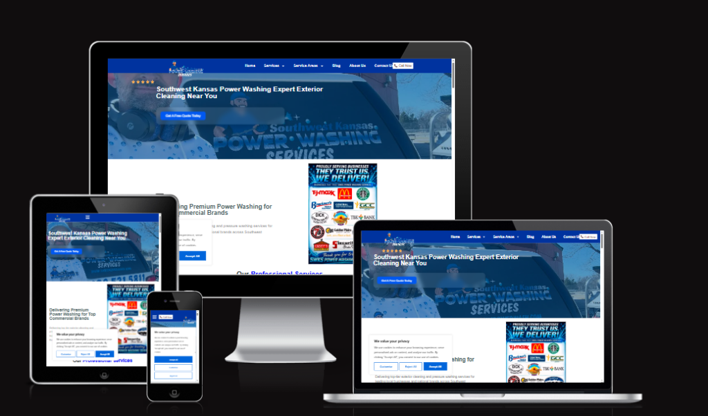 Southwest Kansas power washing company website design